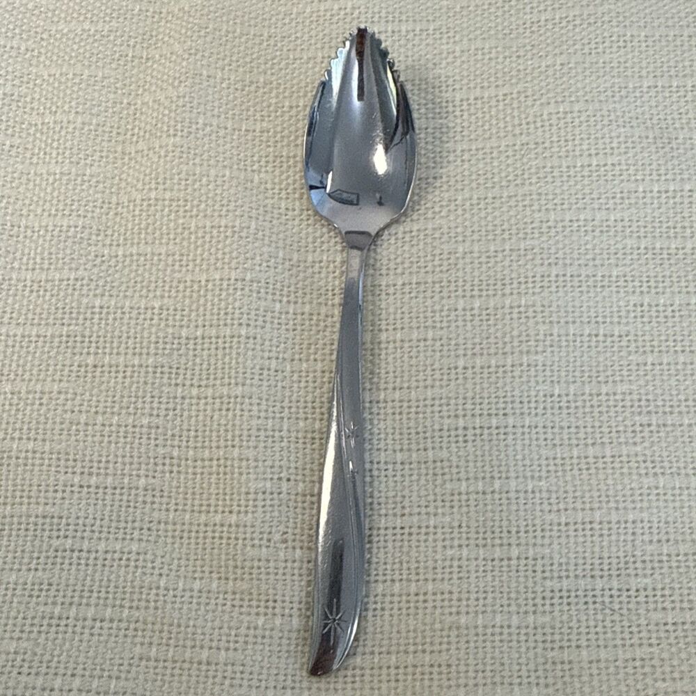 Oneida Community Twin Star Stainless Betty Crocker Atomic Grapefruit Spoon MCM
